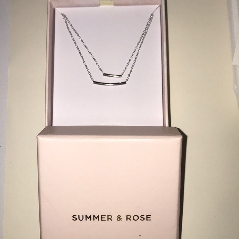 Summer and Rose dainty 2 tier “Emmy” necklace
